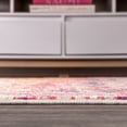 thumbnail image 6 of JONATHAN Y CTP102B-28 Contemporary POP Modern Abstract Brushstroke Pink/Cream 2 ft. x 8 ft. Runner Rug, 6 of 10