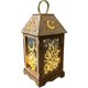 thumbnail image 1 of Eid Mubarak Laterne, Ramadan Dekoration Laterne-Candle Holz Lantern Marokkanische Vintage Laterne Deko H?ngende Eid Lichter Mit LED Ohne Batterie, Orientalische Lampe für Muslimischen Islam Eid (A), 1 of 8