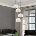 thumbnail image 2 of Livex Lighting 1-Light Modern Metal Single Pendant with Shade in White, 2 of 8