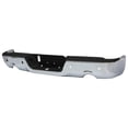 thumbnail image 2 of Pickup Rear Bumper Dodge Ram 1500 2010-2012-Silver/Steel/Hole/With Dual Vents, 2 of 5