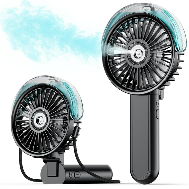 Ventilador nebulizador portátil SWEETFULL plegable 180° con tanque de agua de 30 ml