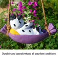 thumbnail image 5 of Cow Playing Guitar Garden Statue Vivid Cute Hanging Resin Cattle Sculpture Art Decoration For Lawn Patio Courtyard, 5 of 21