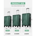thumbnail image 6 of Suitour Hardside Luggage with Spinners, Checked luggage 28-Inch, Deep green, 6 of 7