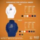 thumbnail image 3 of Sudaderas Yazbek Unisex Capucha Y Cangurera Estampar Bordar, 3 of 3