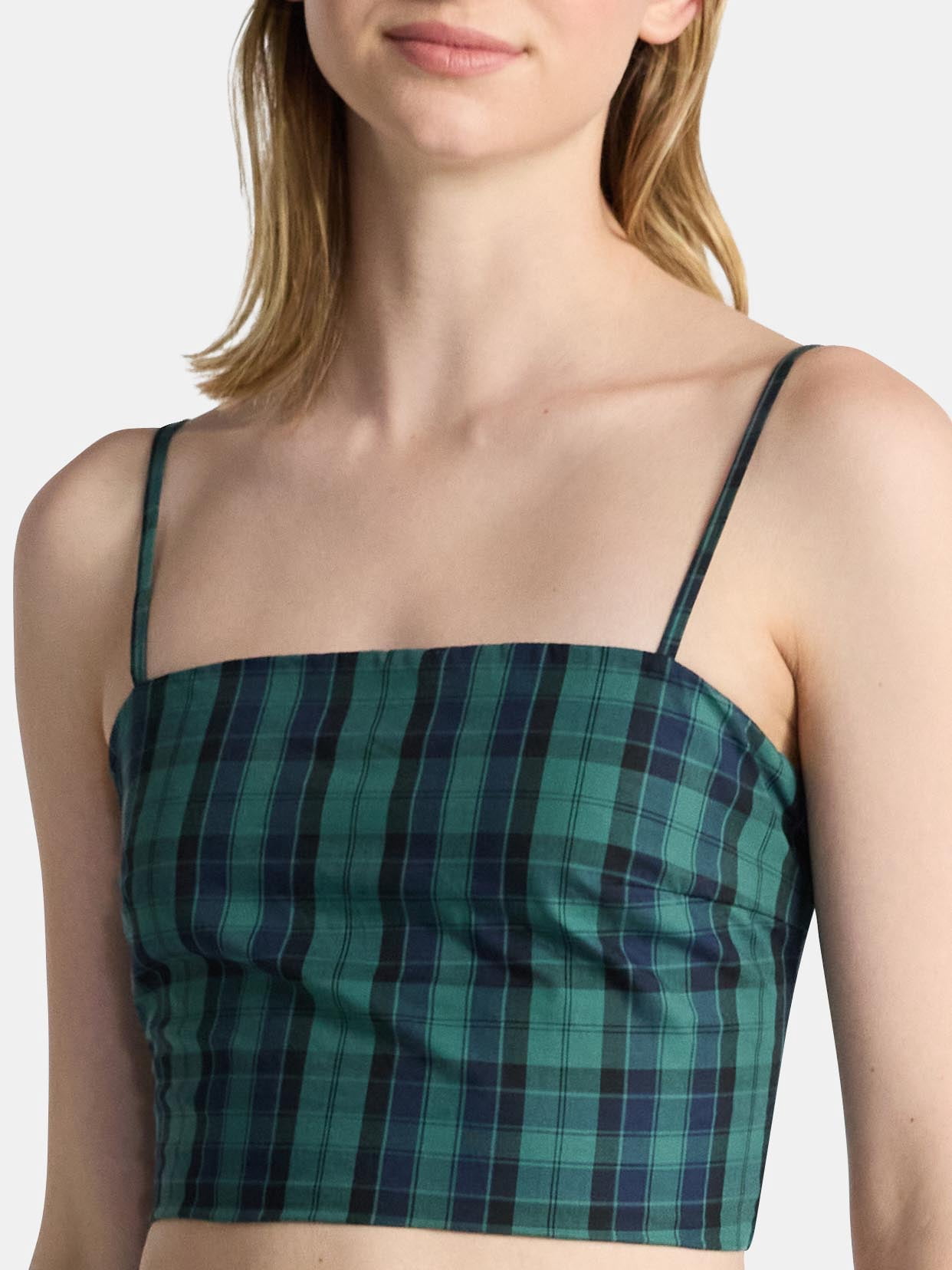 No Boundaries Cotton Cami and Mini Bubble Skirt Set, 2-Piece, Women's Sizes XXS-XXL
