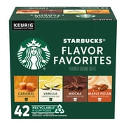 Starbucks Naturally Flavored Variety Pack, K-Cup Coffee Pods, 42 Count K Cups