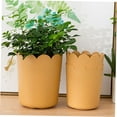 thumbnail image 6 of FRCOLOR 10Sets Plastic Gardening Containers with Tray Orange Stackable Flowerpots for Rose and Indoor Plants, 6 of 8
