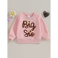 thumbnail image 3 of Yunliwuli Toddler Girl Autumn Pullovers Letter Embrioidery Print Long-Sleeved O-Neck Sweatshirt Loose Warm Tops, 3 of 10