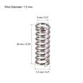 thumbnail image 3 of Uxcell Resortes de Cama Calentada de 7.5x20mm para Extrusora de Impresora 3D, 20 piezas, 3 of 5