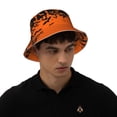 thumbnail image 4 of Balery Halloween With Black Bats Sombreros para el sol para hombre y mujer, sombrero de pescador con UPF 50+, 4 of 6