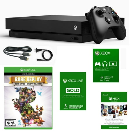 Xbox One X 1TB Console with Rare Replay and Kit