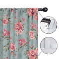 thumbnail image 4 of Blackout Kids Curtains,Pioneer Flower Floral Print Pattern Childrens Insulated Curtains Set Of 2,Bedroom Essentials,Toddler Room Decor 42"x63", 4 of 5