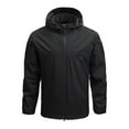 thumbnail image 1 of LOVZFMLL Vestes pour Hommes Veste Fine Décontractée Coupe-Vent à Capuche, 1 of 9