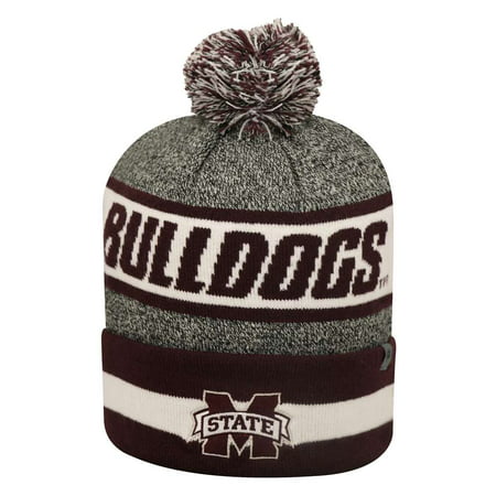 Mississippi State Bulldogs Top of the World Cumulus Pom Knit Beanie ...