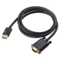 thumbnail image 1 of Câble DisplayPort vers VGA (DP vers VGA) 6 Pieds, 1 of 5
