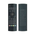 thumbnail image 1 of Black Universal Remote Control, Plastic & Silicone Air Mouse with Precision Pointer Function for Smart TVs, Media Devices, Computers, Extended 10-Meter Range, Ergonomic Design, 1 of 8