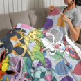 thumbnail image 3 of Eevee y sus evoluciones anti-pilling, suave, ligera, esponjosa y acogedora de lujo para hogar y cocina – Perfecta para niños y adultos,80X100cm, 3 of 6