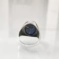 thumbnail image 5 of Lapis Lazuli Mans Ring, Natural Afghani Lapis Lazuli, Silver Jewelry, 925 Silver Ring, Birthday Gift, Heavy Mens Ring, Arabic Design, Ottoman Style Ring, Christmas, Turkey Mens Signet Ring, 5 of 5