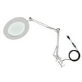 thumbnail image 4 of 10X Magnifying Glass with LED Light, Flexible Arm, 3 Color Modes & Stepless Dimmable, Hands Free Magnifier Lamp with Clamp, Magnifying Floor Lamp for Craft, Reading, Esthetic, 4 of 8