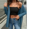 thumbnail image 5 of Samickarr Bolero Shrugs Cardigan for Women Open Front Long Sleeve Casual Loose Solid Color Coats, 5 of 9