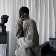 thumbnail image 2 of Autumn Winter Mens Casual Turtleneck Pullover Men's Long Sleeve Rollneck Sweater Korean Style Fashion Warm Knitted Sweater, 2 of 5