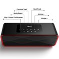 thumbnail image 5 of Altavoz estéreo Bluetooth inalámbrico portátil con sonido potente Controladores acústicos de 10 W Micrófono incorporado Radio FM Tarjeta micro SD Ranura de entrada auxiliar USB para teléfono inteligen, 5 of 5