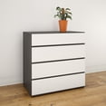 thumbnail image 3 of Nexera Acapella 5 Piece Bedroom Set, Ebony & White, 3 of 10