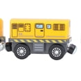 thumbnail image 2 of Battery Operated Action Locomotive Train Powerful Sound Lights Motorized Engines Trains for Kids Boys Girls Yellow Traction Train, 2 of 4