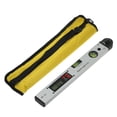 thumbnail image 3 of Table 16-inch 225-degree Digital Angle Level LCD Electric Protractor with Horizontal Vertical Level Bubbles Aluminum Alloy Woodworking Angle Gauge, 3 of 7