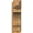 thumbnail image 2 of Ekena Millwork 8"W x 22"D x 26"H Balboa Rough Sawn Craftsman Outlooker, Western Red Cedar, 2 of 4