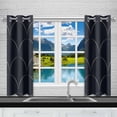 thumbnail image 2 of MKHERT Blue Scale Window Curtain Kitchen Curtains Window Treatments 26x39 inch,Set of 2, 2 of 2