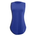 thumbnail image 5 of Women's High Neck Tank Top - Flowy Curved Hem, 60% Polyester, Versatile for All Seasons Layering, 5 of 5