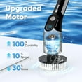 thumbnail image 5 of PUSCRIENO Electric Spin Scrubber, Cordless Electric Cleaning Brush, Shower Scrubber with 7 Interchangeable Heads, Extendable Handle & Bluetooth Control for Bathroom, Floors, Tiles Deep Cleaning-Black, 5 of 8