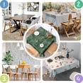 thumbnail image 4 of Math Equations Algebra Green Pattern Square Tablecloth,Waterproof Square Table Cover,Wipeable Spillproof Washable Table Cover for Home Kitchen Party Decor 60"x60"(152x152cm), 4 of 6