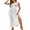 White, variant on Women Swimsuit Cover up Bikini Sleeveless Beach Dress Crochet Hollow Out Coverup Alsol Lamesa