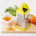 thumbnail image 5 of 4-Sided Stainless Steel Vegetable Shredder & Slicer | Multi-Functional Kitchen Grater with Non-Slip Handle | Fast Food Processor for Fruits & Vegetables | Easy Clean Design, 5 of 8