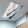thumbnail image 2 of 1 Piece Magnetic Fluorescent Light Covers, 2x4 Ft,Forest Mountain Sun Landscape Watercolor Retro Magnetic Light Covers for Ceiling Lights Classroom Office Home Decor, 2 of 9