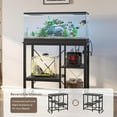 thumbnail image 4 of Bestier Support d'Aquarium de 20-29-37 Gallons avec Prises de Courant, Étagère de Rangement Réversible en Métal Robuste à 3 Niveaux pour Aquarium, Brun Rustique, 4 of 8