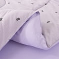 thumbnail image 2 of Btargot 6-piece Purple Bows Comforter Set Full Ruffle Princess Style Bedding Set Bed in a Bag, 2 of 13