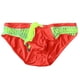 thumbnail image 4 of Calzoncillos de natación de secado rápido de aguas termales con cordón a rayas de color sólido de cintura baja para hombres Pompotops qyievc7602, 4 of 5