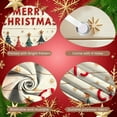 thumbnail image 4 of Colorful Merry Christmas Banner Gold Snowflakes Xmas Backdrop Christmas Trees Stars Holiday Background for Christmas Party Home Decoration Family Gathering, 4 of 9