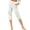 White, variant on Babysbule Women's Loose Wide Leg Capris Pants High Waist Straight Pants Casual Trousers