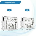 thumbnail image 4 of FORMRS 13"-13.3" Laptop Sleeve Protective Case Soft Carrying Quilted Computer Bag Cover, White Chubby Cat, 4 of 7