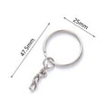 thumbnail image 7 of Kokiya 50 Pcs 1 Inch Chain Keychains with Jump Rings, Metal Pieces with Open Jump Rings, 7 of 7