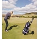 thumbnail image 2 of Carrito de golf JEF WORLD OF GOLF Deluxe de acero negro, 2 of 9