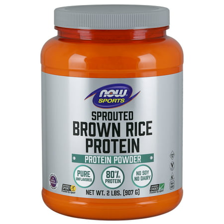 NOW Sports Nutrition, Sprouted Brown Rice Protein Powder, Unflavored, (Best Brown Rice Protein)