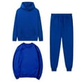 thumbnail image 1 of Timegard Ensemble de Survêtement 3 Pcs pour Femmes, Haut à Manches Longues à Col Ras du Cou et Chandails à Capuchon, Chandail à Enfiler et Joggers, Tenues d'Automne Confortables, 1 of 5