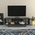 thumbnail image 2 of Asal 47" Modern Metal Wood TV Stand for 55 inch TV Marble Black, 2 of 5