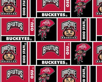 Ohio State Cotton Fabric Newest Herringbone Design Sold By The Yard Walmart Com