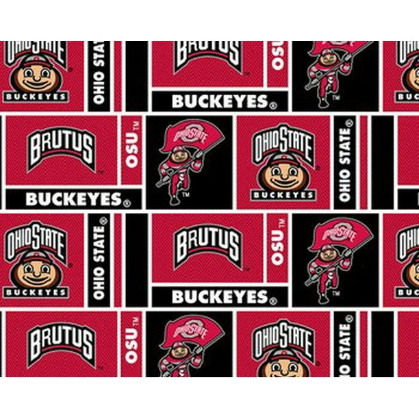 Ohio State Cotton Fabric Newest Herringbone Design Sold By The Yard Walmart Com